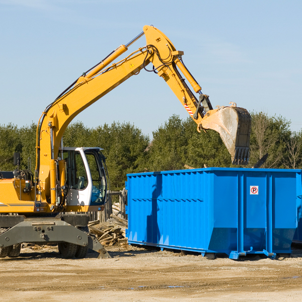 can i choose the location where the residential dumpster will be placed in Branchville South Carolina